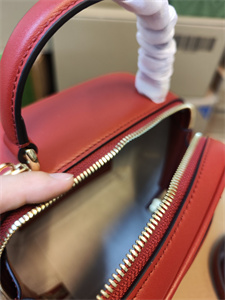 Gu.cci Blondie Top Handle Bag Red Leather 744434