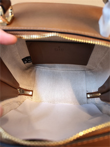 Gu.cci Blondie Top Handle Bag Brown Leather 744434