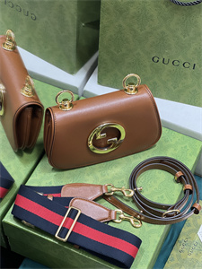 Gu.cci Blondie Mini Bag Brown Leather 698643