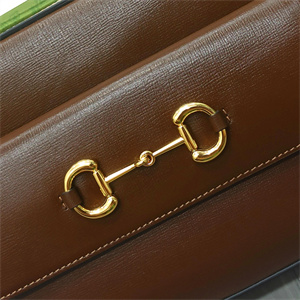 Gu.cci Horsebit 1955 Small Shoulder Bag Brown leather 645454