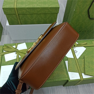 Gu.cci Horsebit 1955 Small Shoulder Bag Brown leather 645454