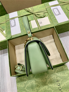 Gu.cci Blondie Small Top Handle Bag Light Green Leather 735101