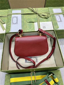 Gu.cci Blondie Mini Bag Red Leather 698643