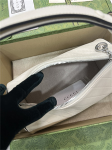 Gu.cci Blondie Small Shoulder Bag White Leather 760169