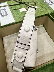 Gu.cci Blondie Mini Shoulder Bag White Leather 760170