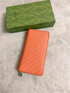 Gu.cci Blondie Zip Around Wallet Pink Leather 760312