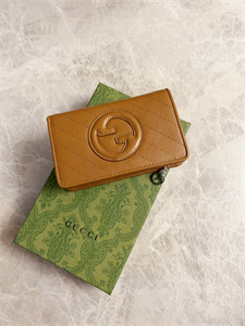 Gu.cci Blondie Wallet Brown Leather 760336