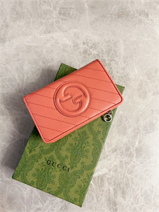 Gu.cci Blondie Wallet Pink Leather 760336