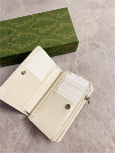 Gu.cci Blondie Wallet White Leather 760336