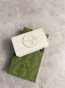 Gu.cci Blondie Wallet White Leather 760336
