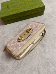 gu.cci horsebit 1955 zip around wallet gg S*p*e canvas 621889