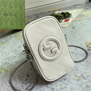 Gu.cci Blondie Mini Bag White Leather 760315
