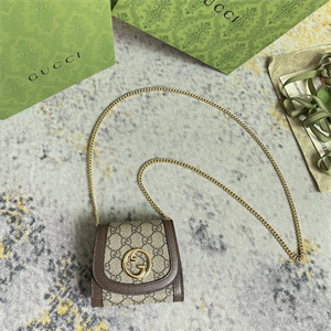 gu.cci blondie medium chain wallet gg S*p*e canvas 725219