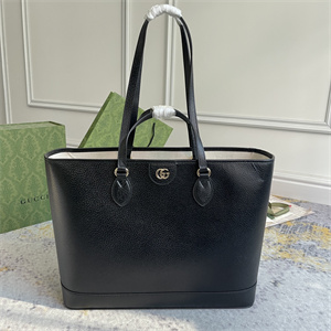 Gu.cci Ophidia Medium Tote Bag Black Leather 778958