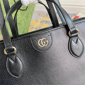 Gu.cci Ophidia Medium Tote Bag Black Leather 778958