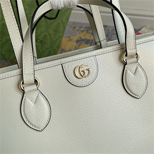 Gu.cci Ophidia Medium Tote Bag White Leather 778958