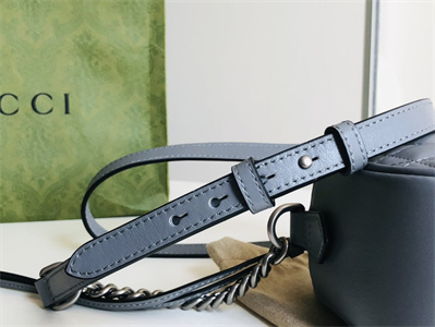 Gu.cci GG Marmont Small Shoulder Bag Blue 447632