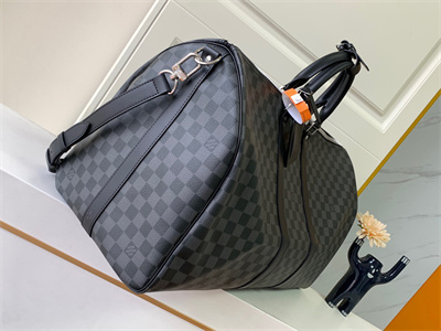 L.V Keepall Bandoulière 55 Damier Graphite M41413