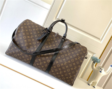L.V Keepall Bandoulière 55 Monogram Macassar M56714