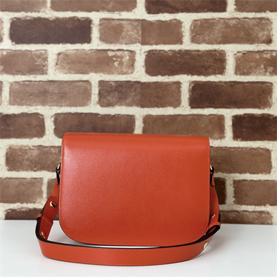 G*u*i horsebit 1955 shoulder bag orange leather 602204
