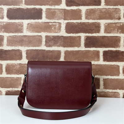 G*u*i horsebit 1955 shoulder bag burgundy leather 602204