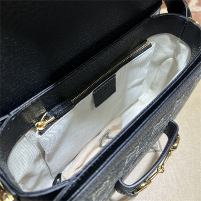 Gu.cci Horsebit 1955 Shoulder Bag Denim Blue 602204