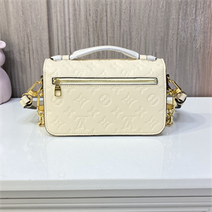 L.V Pochette Métis East West Monogram Empreinte Cream M22942
