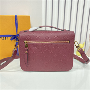 L.V Pochette Métis Monogram Empreinte Purple Red M41487