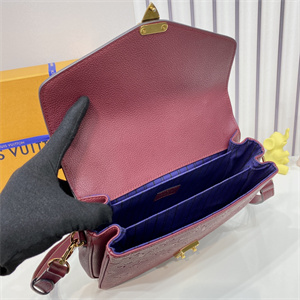 L.V Pochette Métis Monogram Empreinte Purple Red M41487