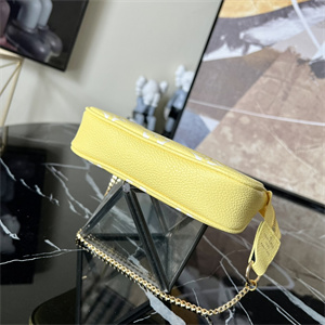 L.V Mini Pochette Accessories Monogram Empreinte Yellow M46129