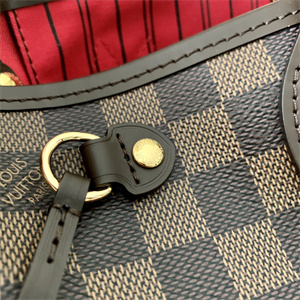 L.V Neverful PM Damier Ebene Inside Red N41359