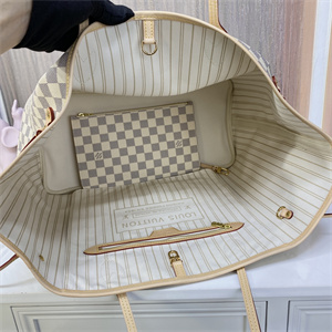 L.V Neverful GM Damier Azur Inside Cream N41360