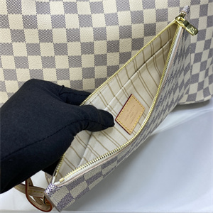 L.V Neverful GM Damier Azur Inside Cream N41360
