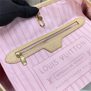 L.V Neverful PM Damier Azur Inside Pink N41606