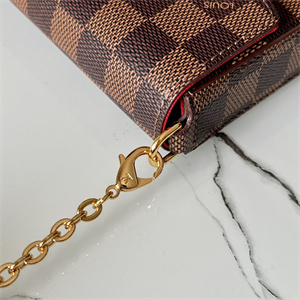 L.V  Felicie Pochette Damier Ebene Chain N63032
