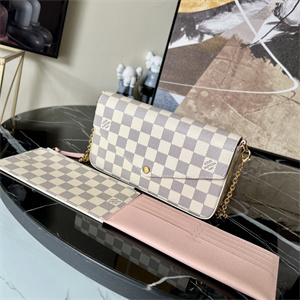 L.V Felicie Pochette Damier Azur Chain N63106