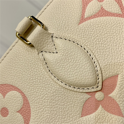 L.V ONTHEGO MM Monogram Empreinte Cream/Pink M21575
