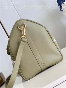 L.V Keepall Bandoulière 45 Monogram Empreinte Green M46671