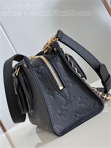 L.V ONTHEGO East West Monogram Empreinte Black M23640