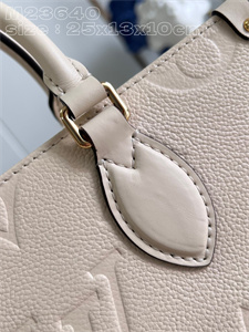 L.V ONTHEGO East West Monogram Empreinte Cream M23698