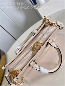 L.V ONTHEGO East West Monogram Empreinte Cream M23698