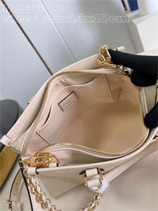 L.V ONTHEGO East West Monogram Empreinte Cream M23698