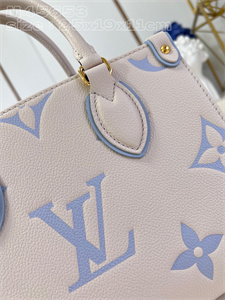 L.V ONTHEGO PM Monogram Empreinte Latte/Blue M45653