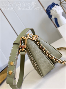 L.V Multi Pochette Accessories Monogram Empreinte Grained Cowhide Green M80399