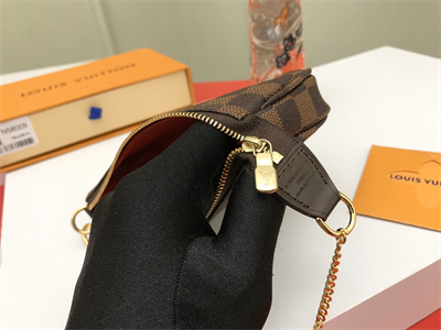 L.V Mini Pochette Accessories Damier Ebene N58010
