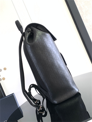 D*or backpack black oblique calfskin