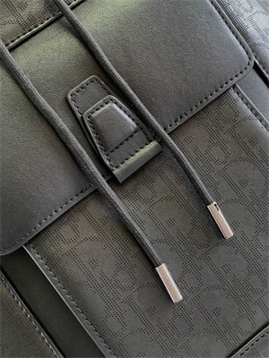 D*or backpack black oblique calfskin