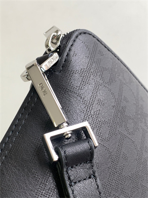 Di.or Pouch Black Oblique Galary Calfskin