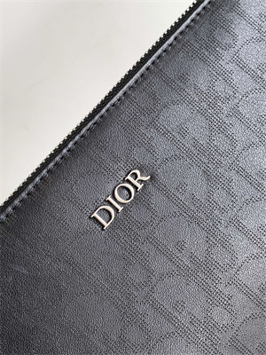 Di.or Pouch Black Oblique Galary Calfskin