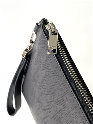 Di.or Pouch Black Oblique Galary Calfskin